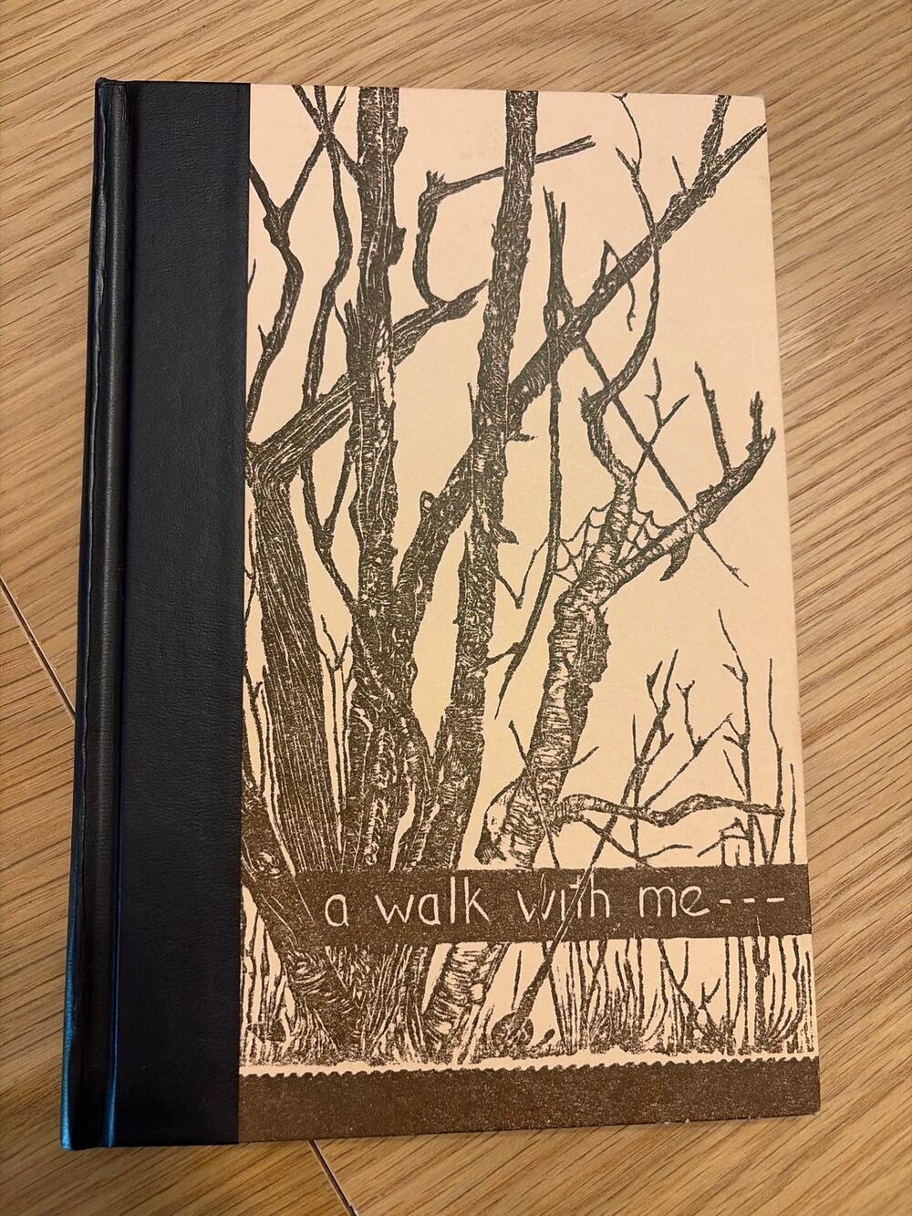 A Walk With Me Gwen Frostic 1958  HC Block Print Poetry Presscraft Papers